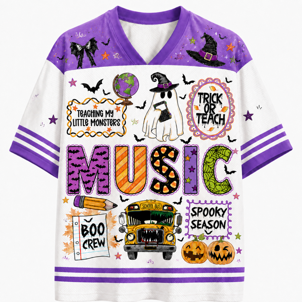 Chaotic Club School Staff Halloween Spooky Season Mesh Jersey