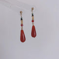 Retro Ruby Earrings
