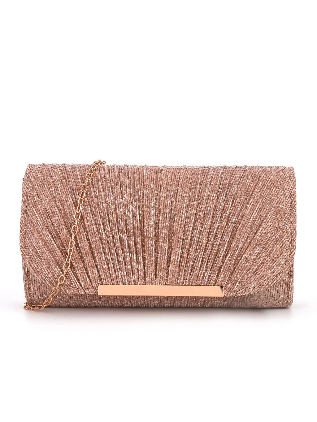 Crossbody Dinner Bag Women's Clutch Bag Pleated High Sewing Line Round Bottom Hand Carry Evening Bag