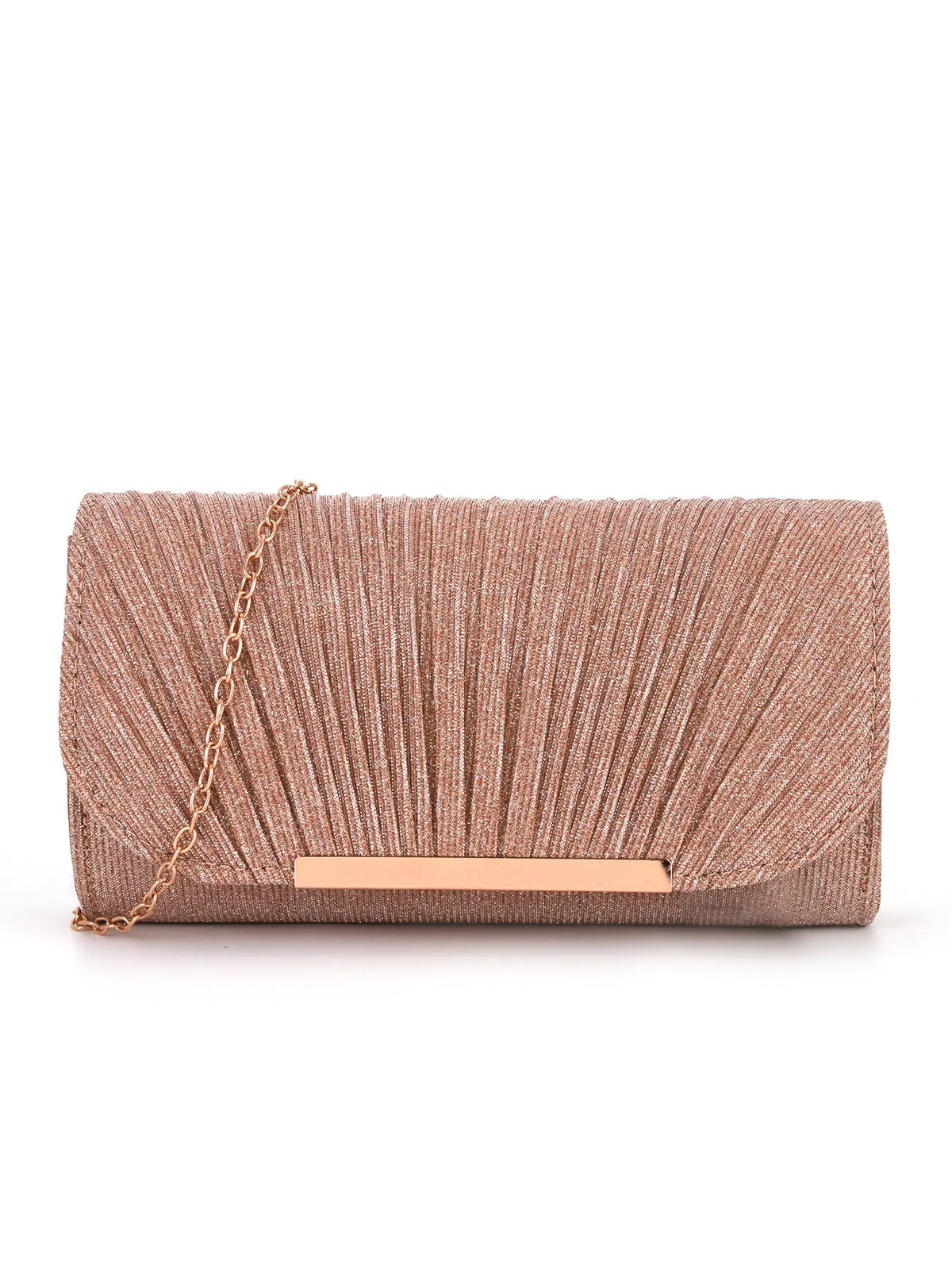 Crossbody Dinner Bag Women's Clutch Bag Pleated High Sewing Line Round Bottom Hand Carry Evening Bag