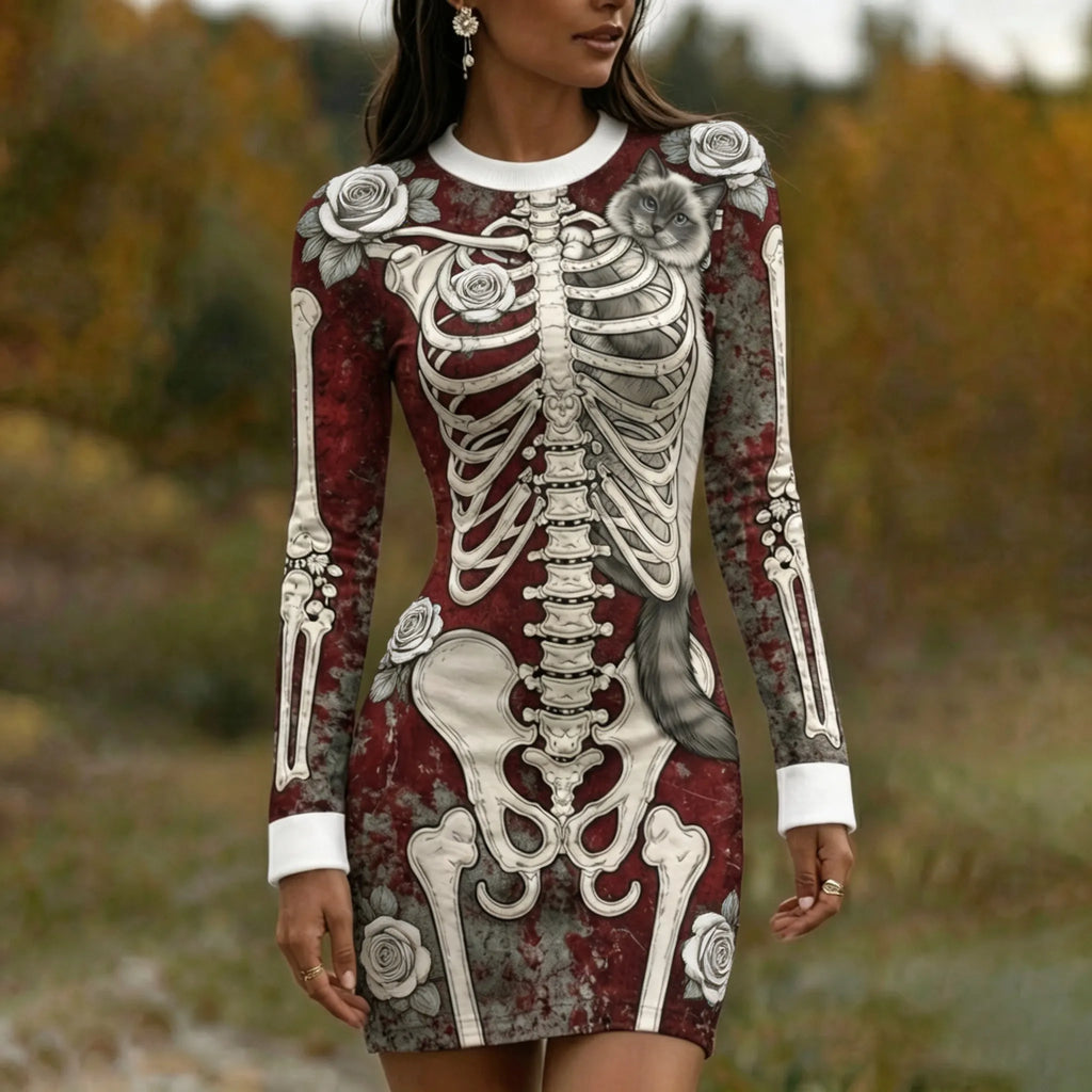 Gothic Mini Dress – Halloween Trend