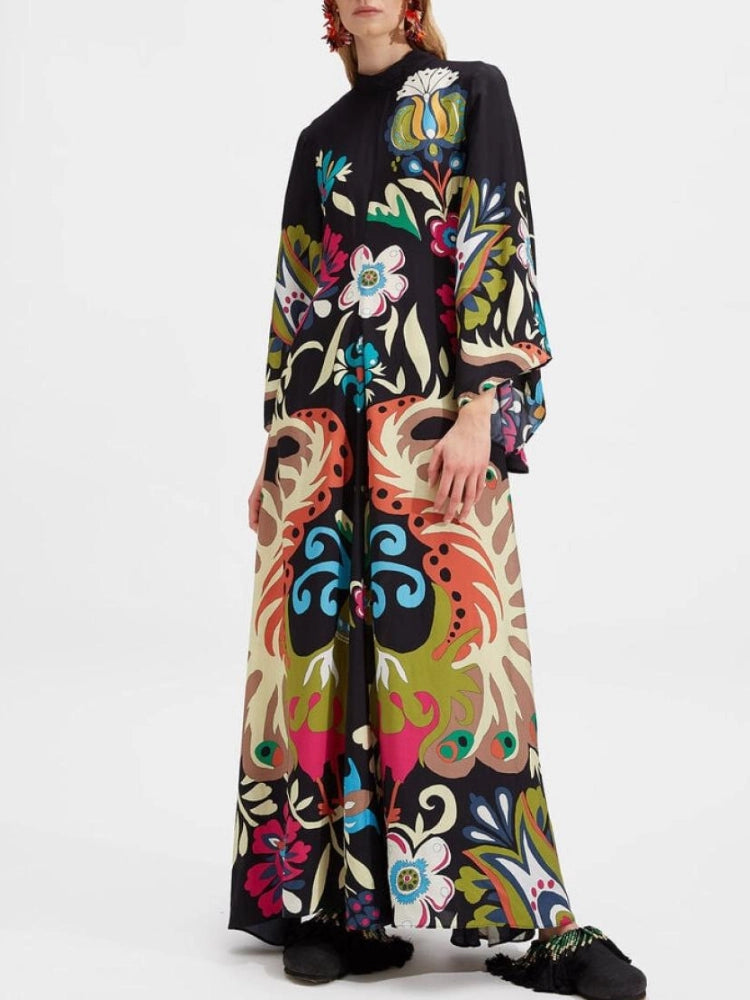 Peacock In Pebbled Sable Dresses