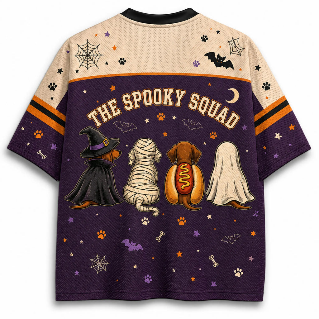 Chaotic Club Spooky Squad Halloween Dachshund Costume Mesh Jersey