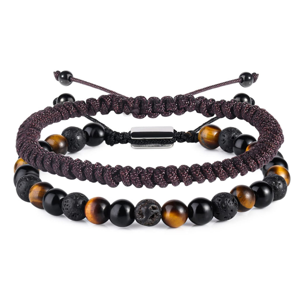 N Colored Rope Braided Adjustable Bracelet