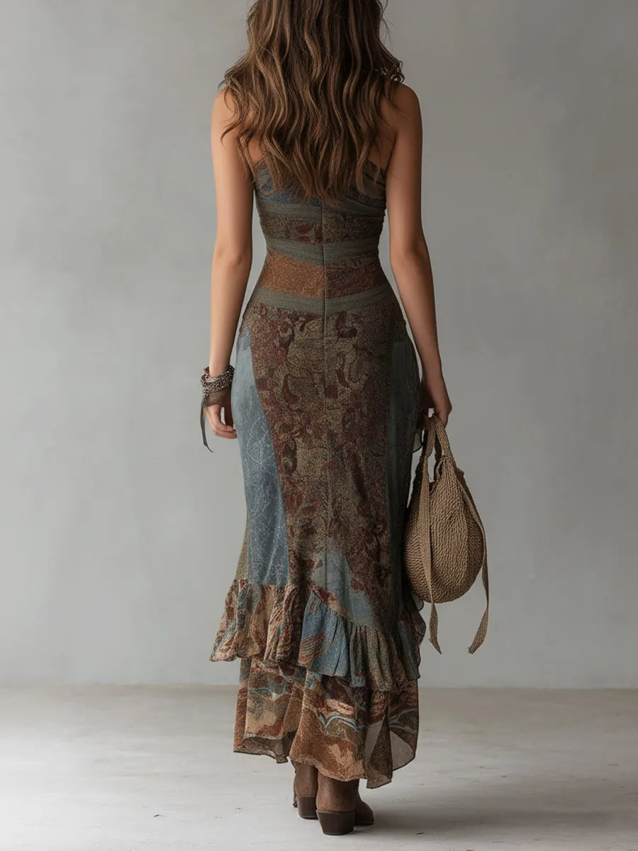 Retro Maxi Dress in premium, Best Value