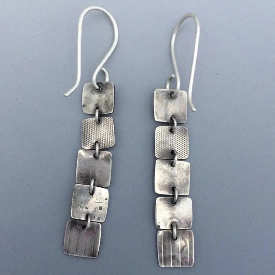 Silver Plated Boho Earrings