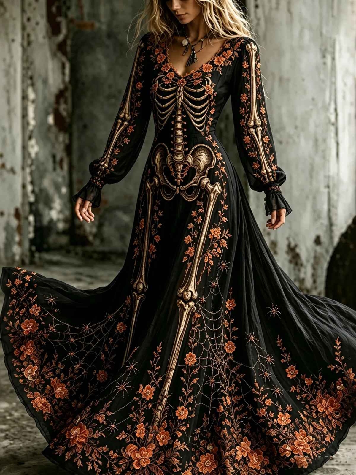 Hauntingly Beautiful Maxi Dress – Party Ready