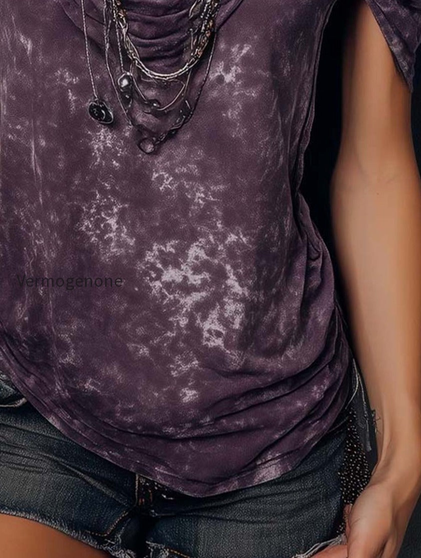 retro-bohemian-tie-dye-print-shoulder-strap-top