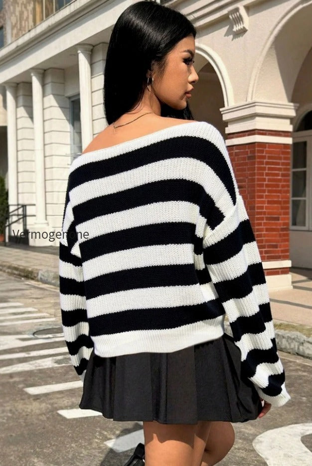 striped-off-shoulder-knit-top