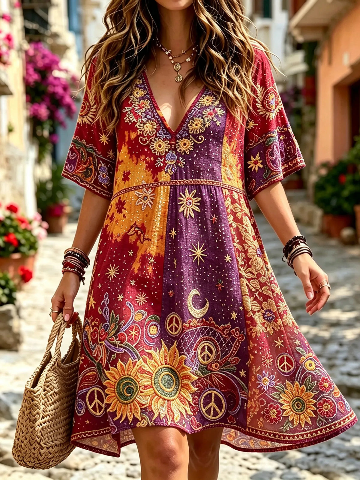 Vintage Dress in linen, Smart Price