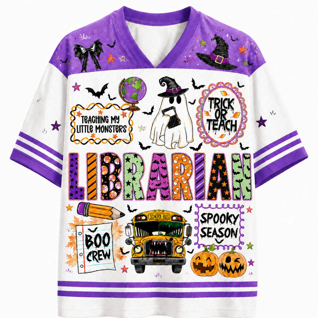 Chaotic Club School Staff Halloween Spooky Season Mesh Jersey