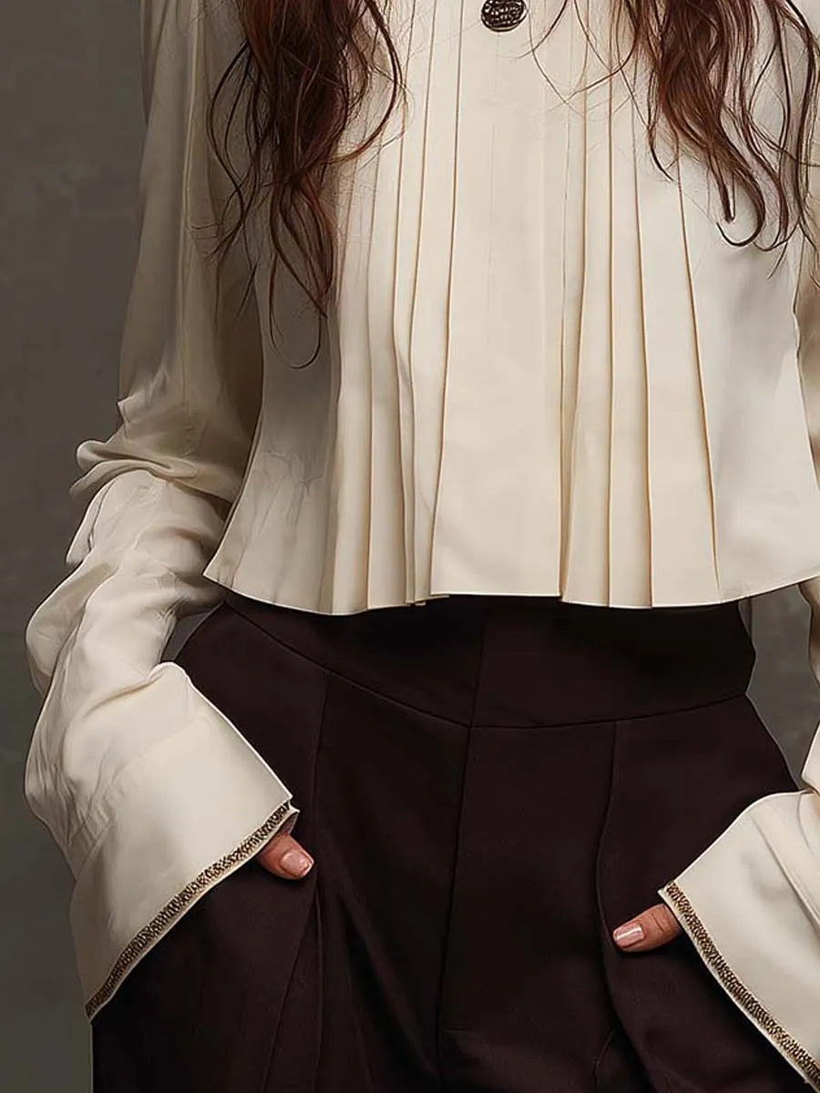 Blouse with pleated – Unbeatable Price
