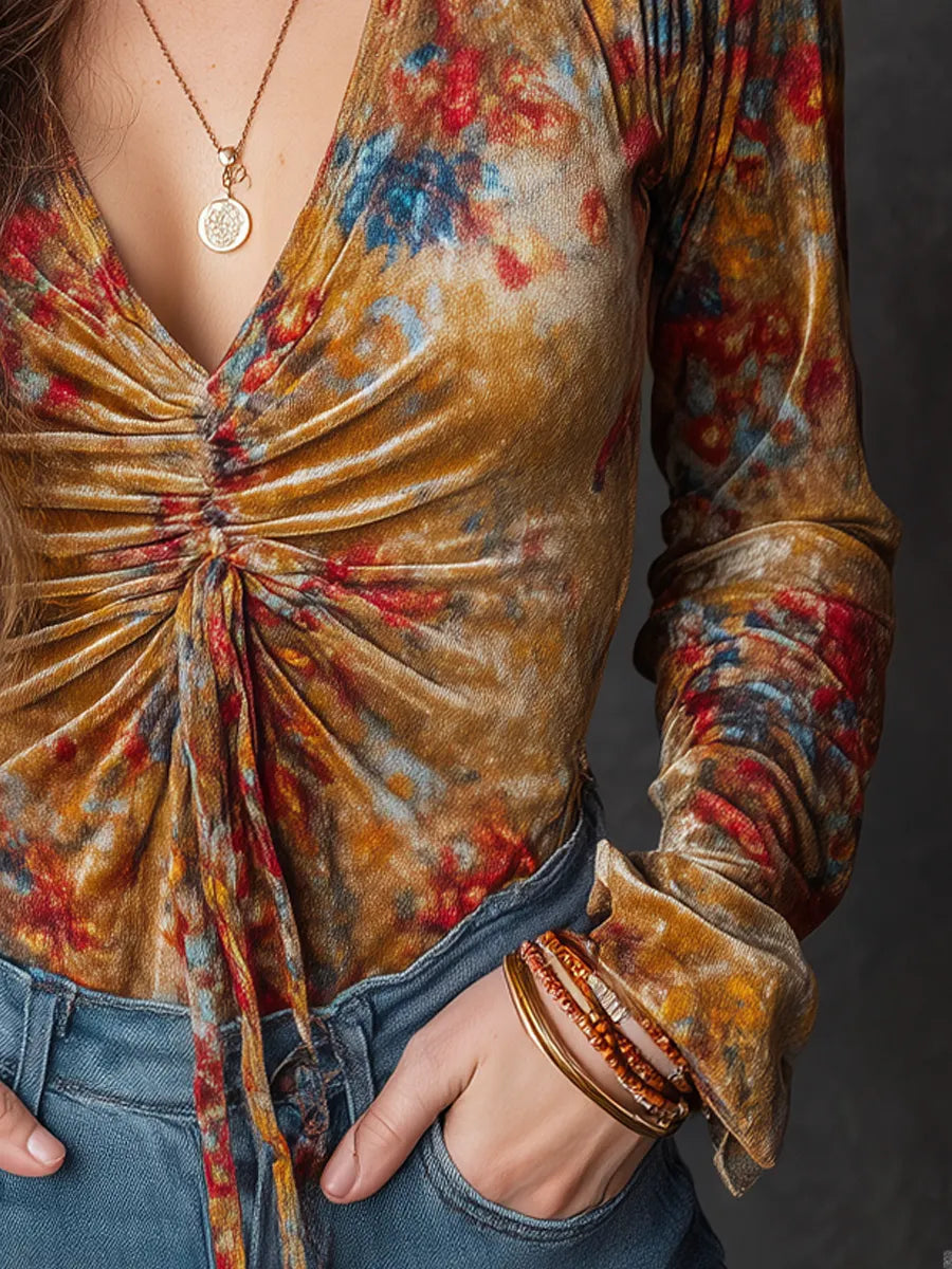Vintage Blouse in soft, Designer Aesthetic
