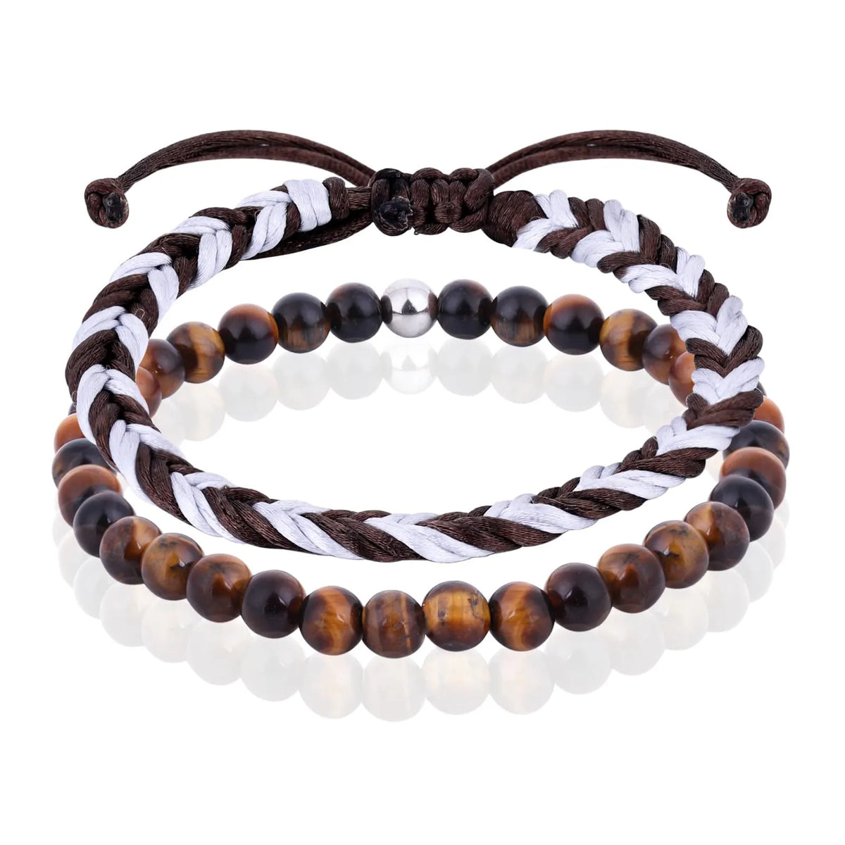 N Colored Rope Braided Adjustable Bracelet