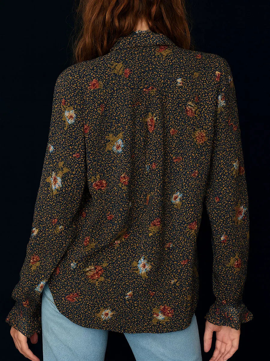 Retro Blouse in soft, Unbeatable Price