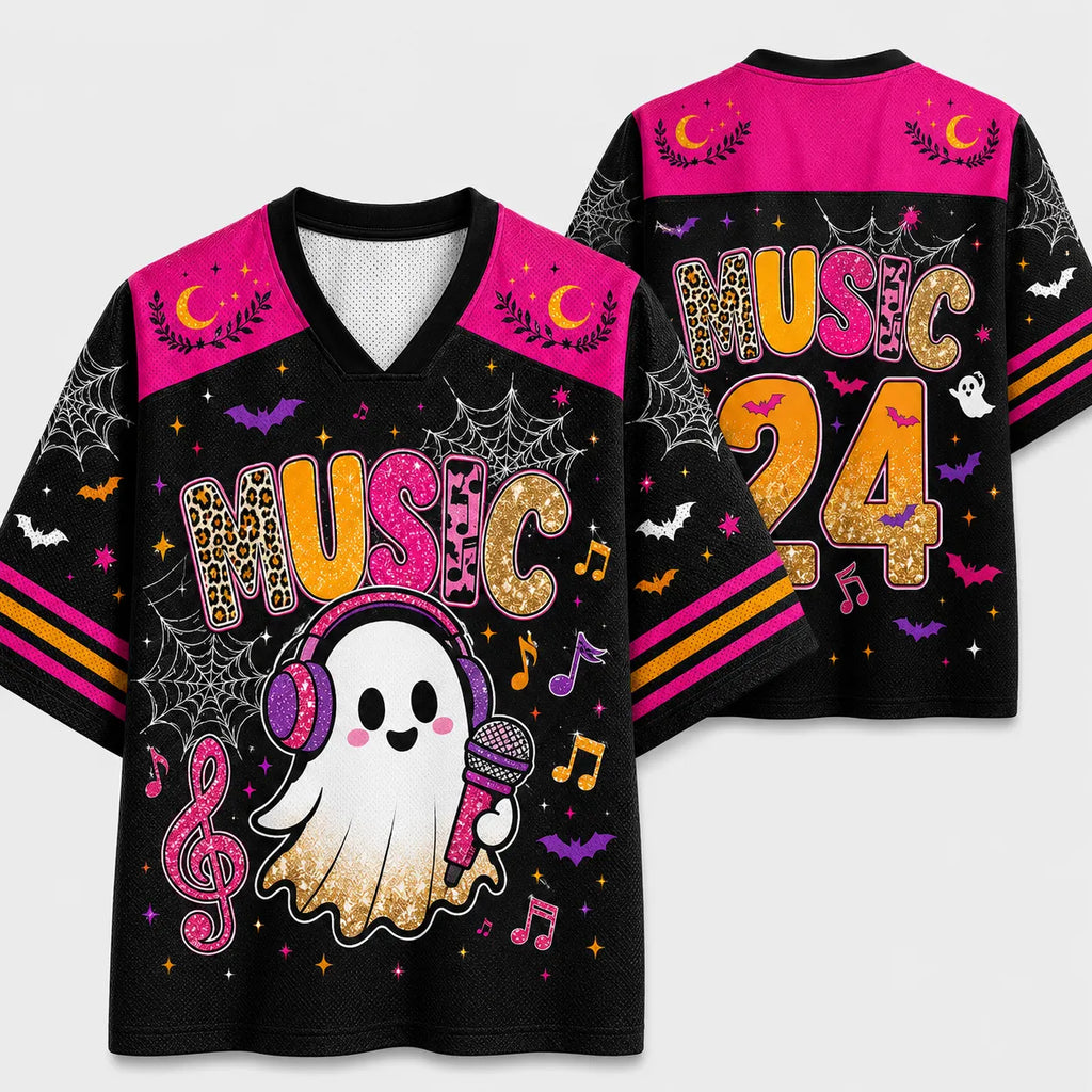 Chaotic Club Preppy School Staff: Teacher, Para Hallowwen Boo Mesh Jersey