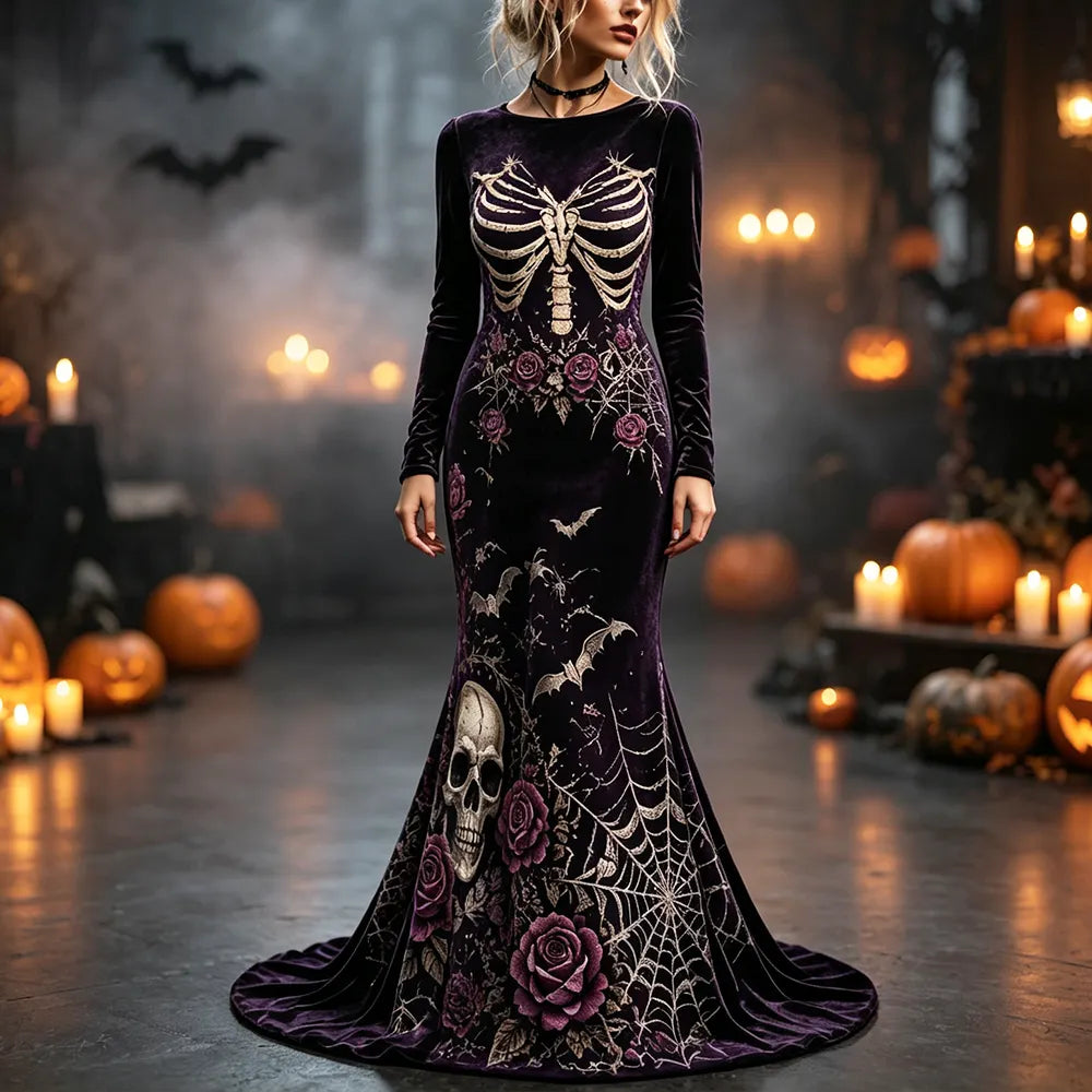 Wickedly Chic Maxi Dress – Spooky Pick