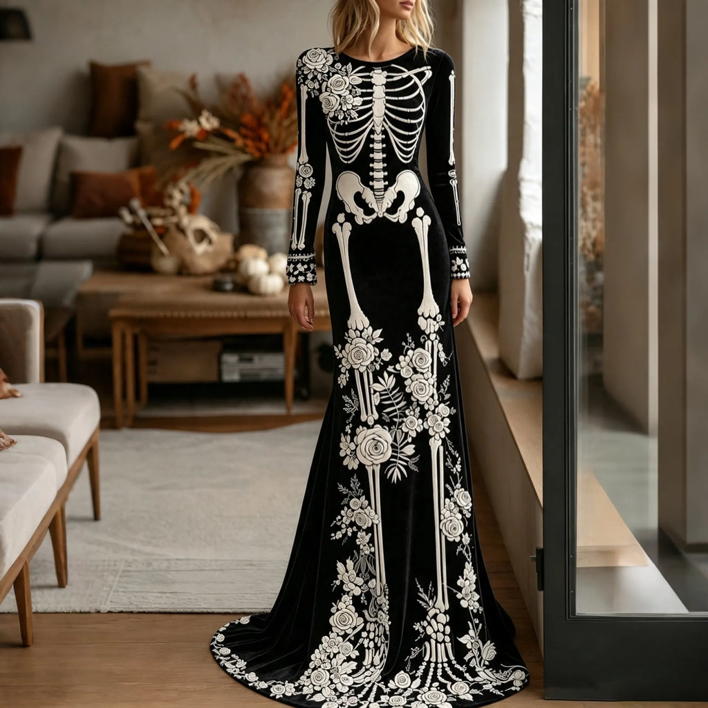 Wickedly Chic Maxi Dress – Spooky Pick