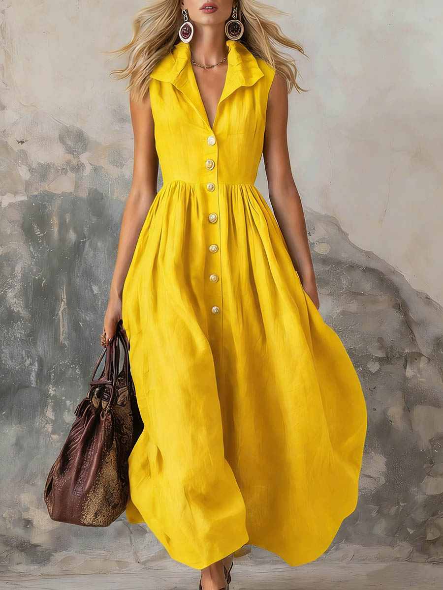 Chic Dress in cotton, Affordable Luxury