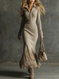 Elegant Maxi Dress in soft knit, Best Value