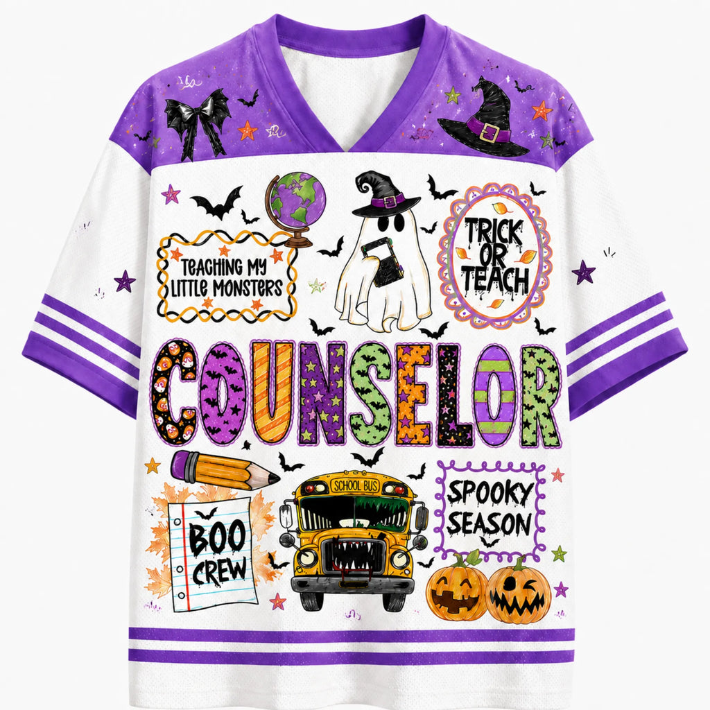 Chaotic Club School Staff Halloween Spooky Season Mesh Jersey