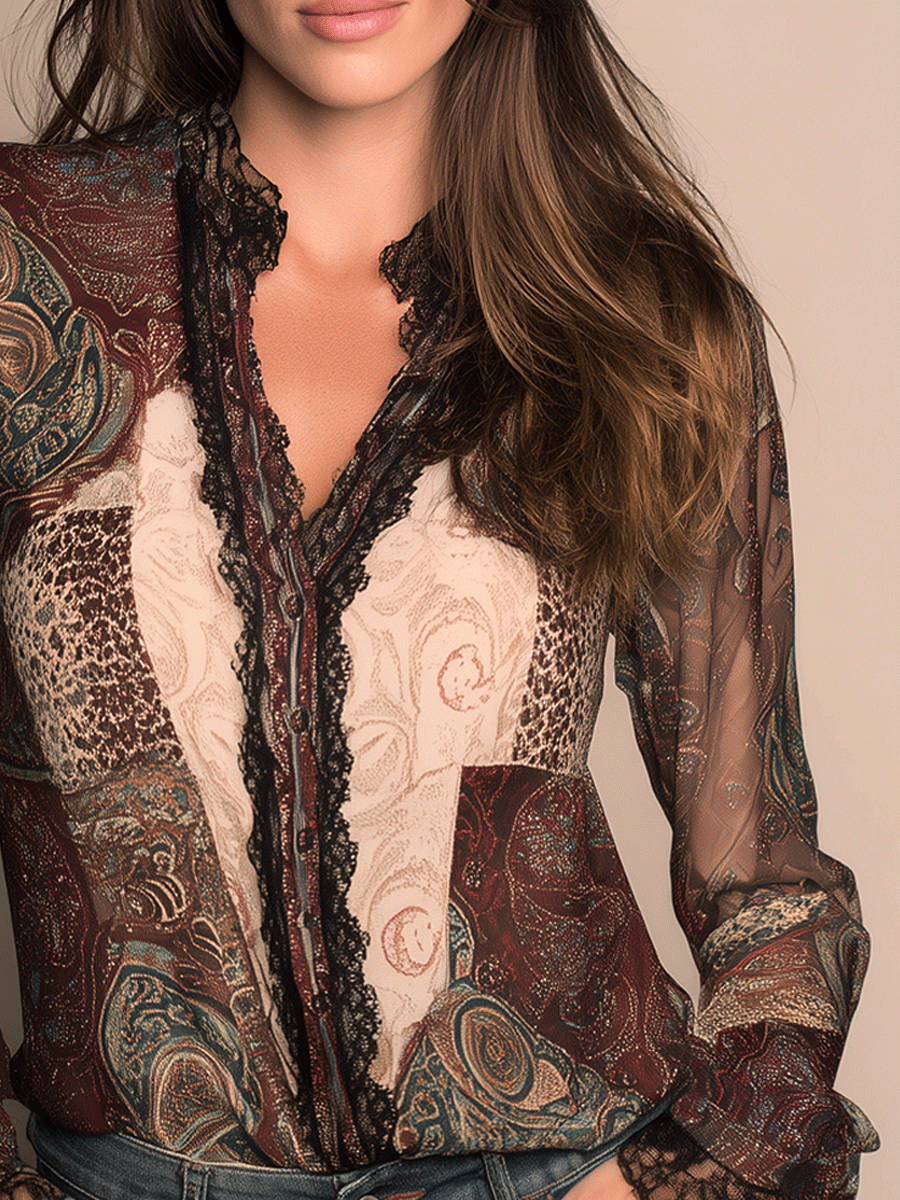 Shirt with lace – Designer Aesthetic