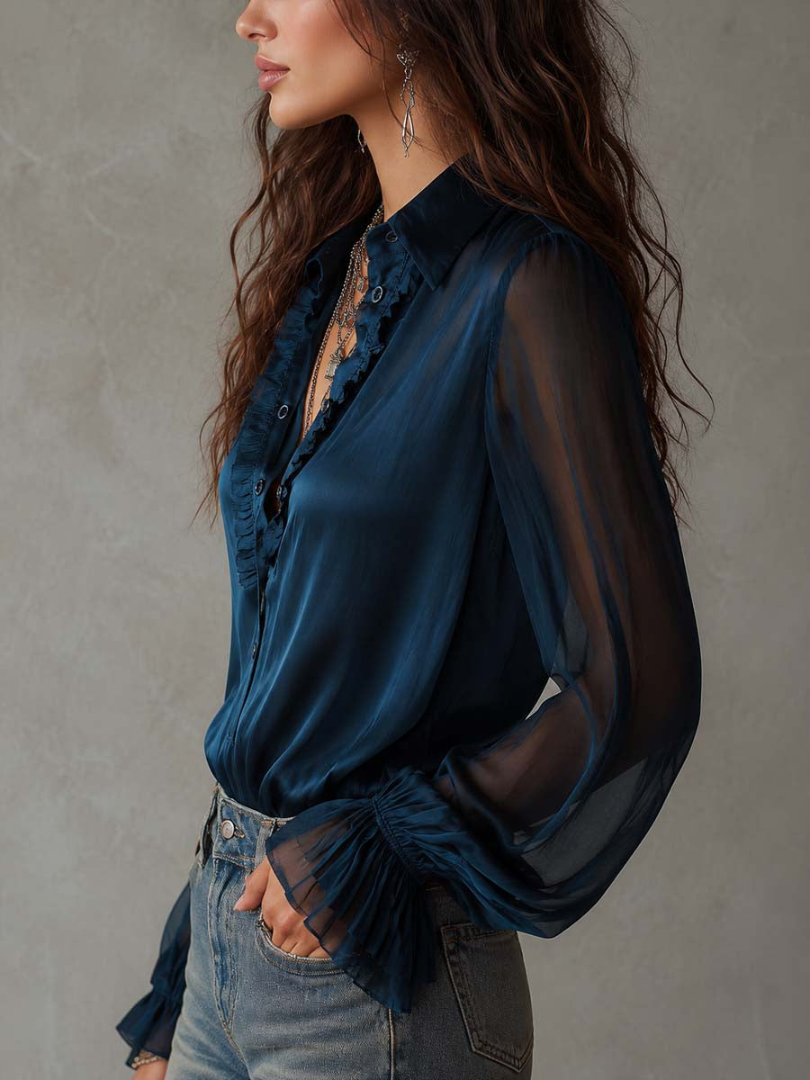 Vintage Shirt in tencel, Unbeatable Price