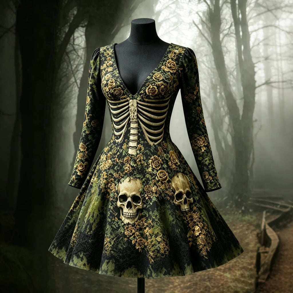 Hauntingly Beautiful Midi Dress – Party Ready
