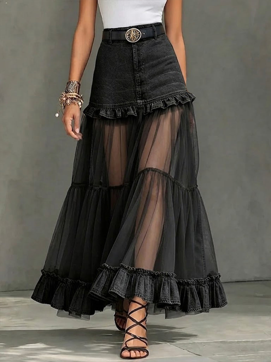 Skirt with chiffon – Designer Aesthetic