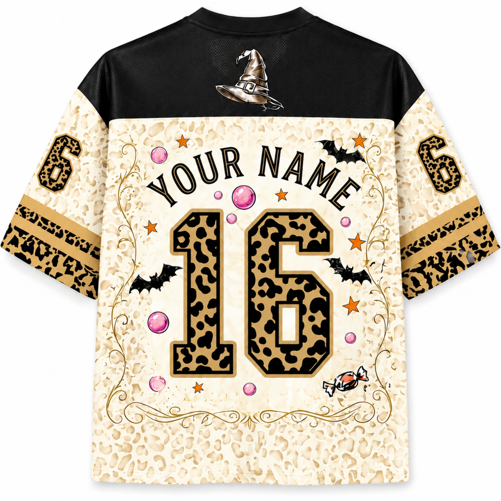 Chaotic Club Bubblegum Ghost Leopard Halloween Jersey