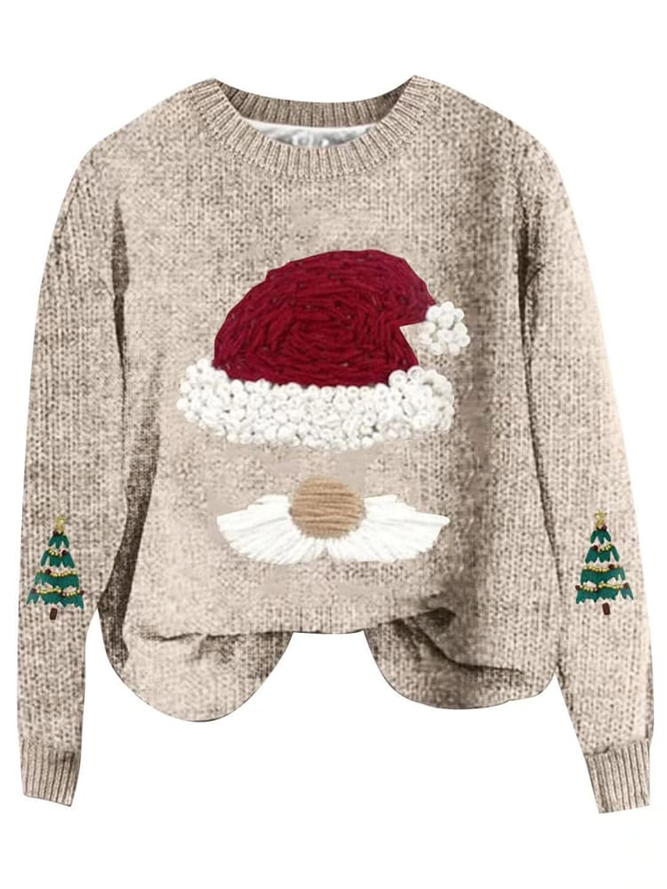 Loose Fit Christmas Knit Sweater