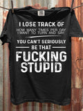 Funny Offensive Art Print Casual Cotton Short Sleeve T-shirt