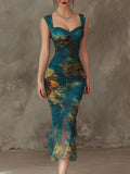 Retro Midi Dress in premium, Unbeatable Price