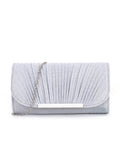Crossbody Dinner Bag Women's Clutch Bag Pleated High Sewing Line Round Bottom Hand Carry Evening Bag