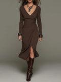 Midi Dress with soft knit – Premium Look