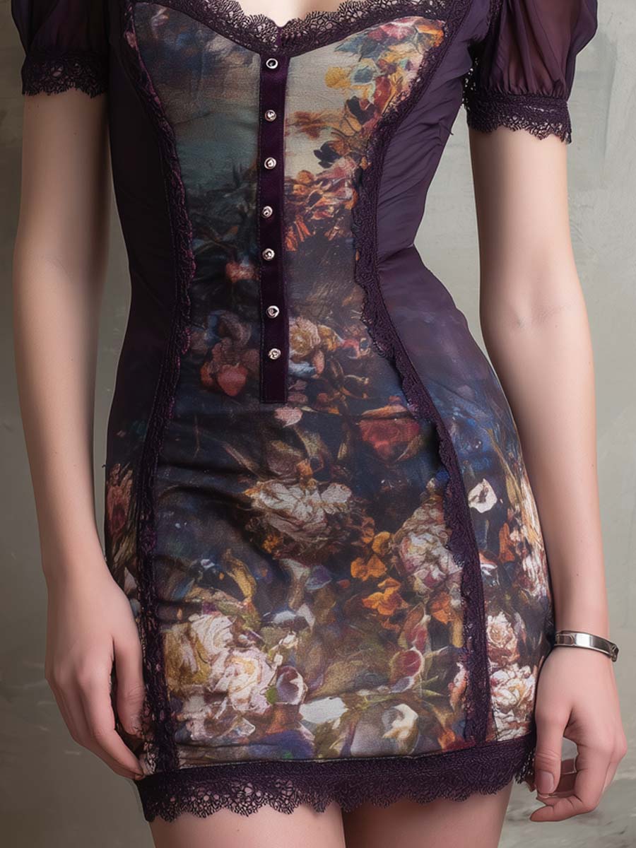 Mini Dress with chiffon – Affordable Luxury