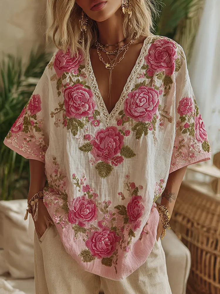 Vintage Shirt in linen, Premium Look