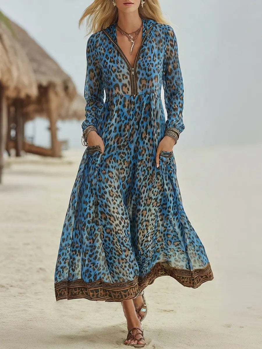 Retro Midi Dress in premium, Affordable Luxury