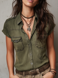 Vintage Blouse in denim, Best Value