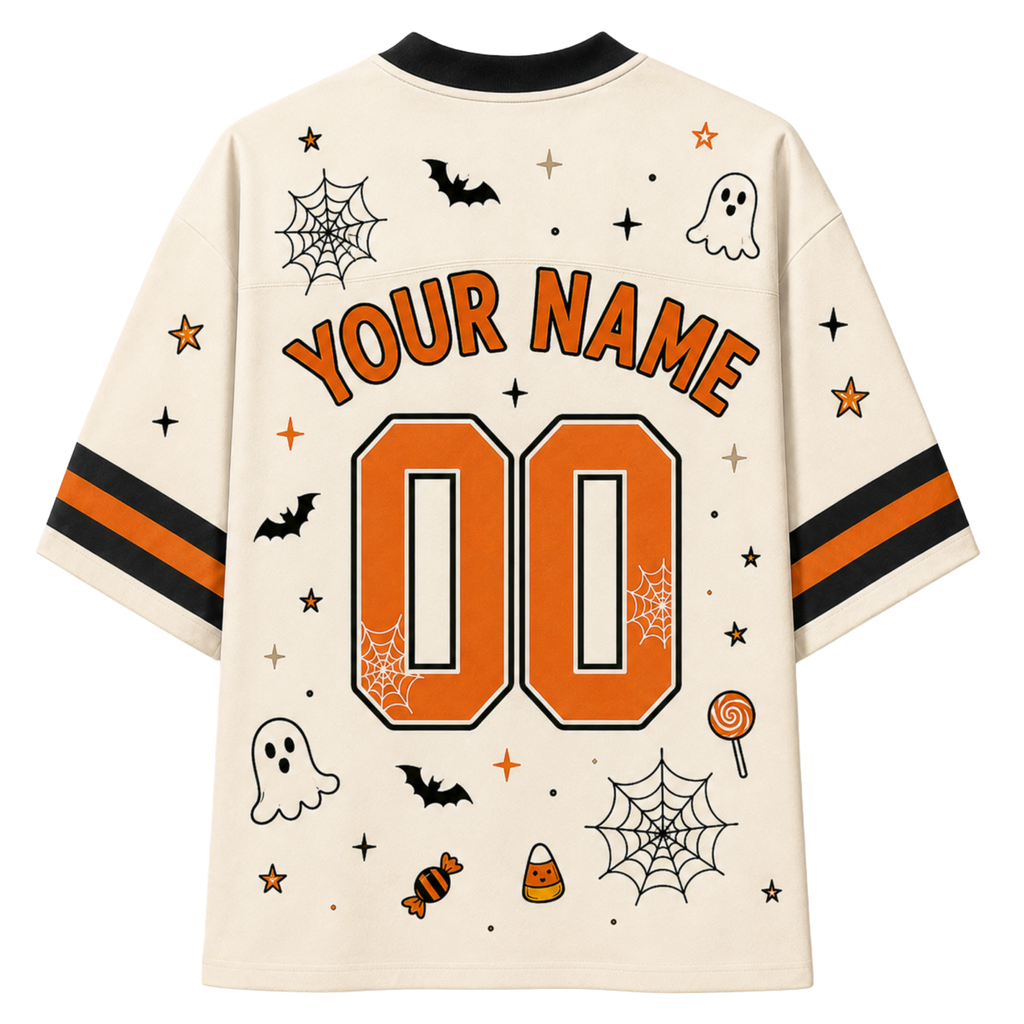 Chaotic Club Camo Bow Ghost Trick or Treat Halloween Mesh Jersey