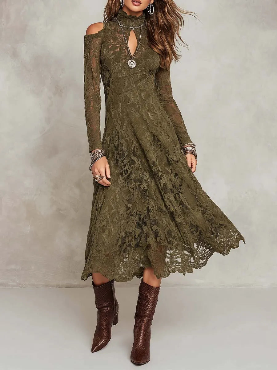 Boho Midi Dress in lace, Smart Price