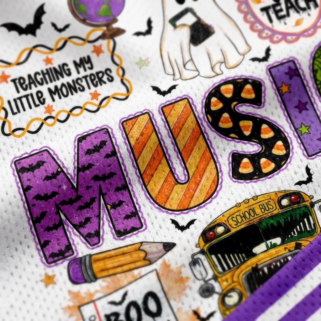 Chaotic Club School Staff Halloween Spooky Season Mesh Jersey