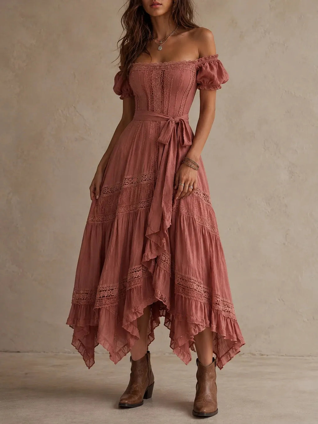 Midi Dress with lace – Best Value