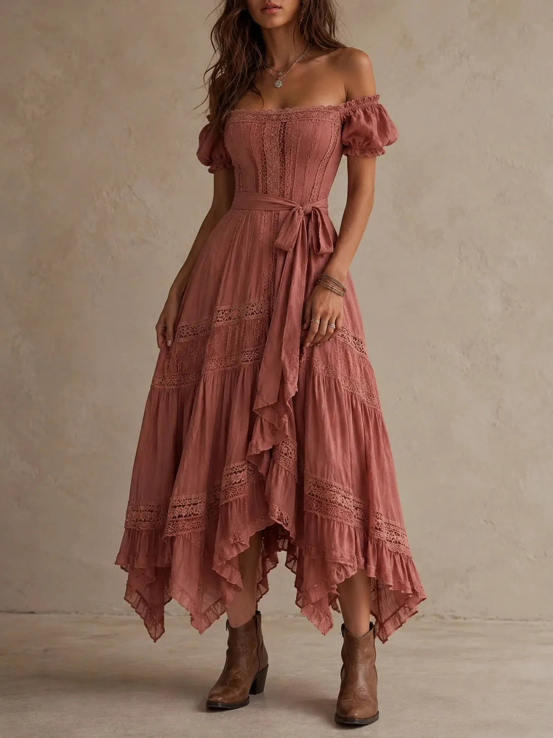 Midi Dress with lace – Best Value