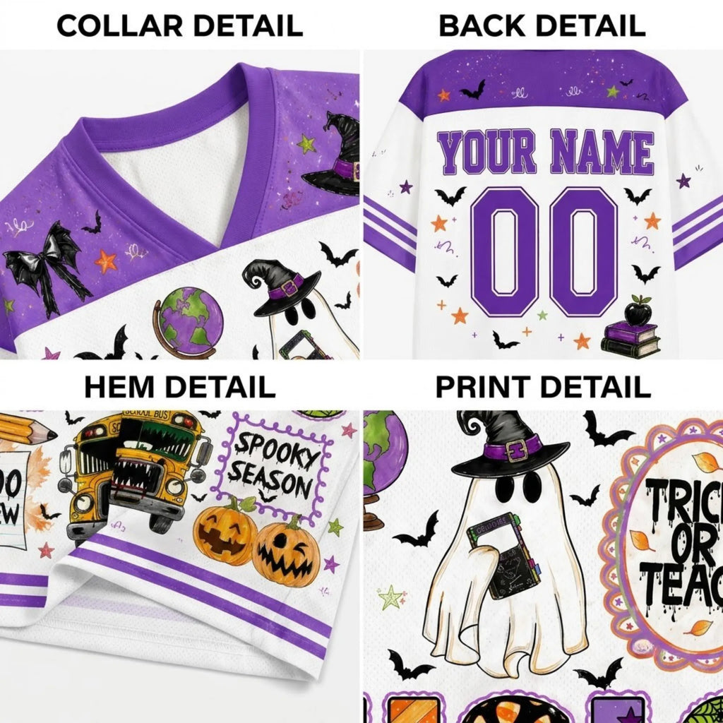 Chaotic Club School Staff Halloween Spooky Season Mesh Jersey