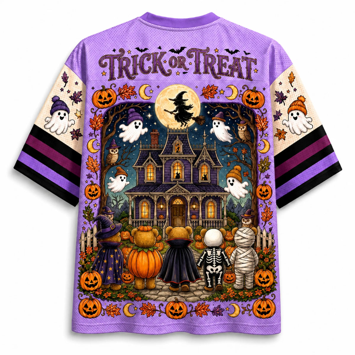 Chaotic Club Cute Spooky Sweet Teddy Bear Halloween Mesh Jersey