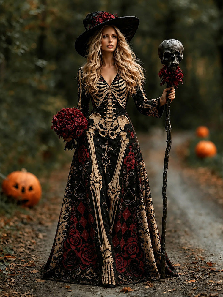 Spooky-Cute Maxi Dress – Halloween Favorite