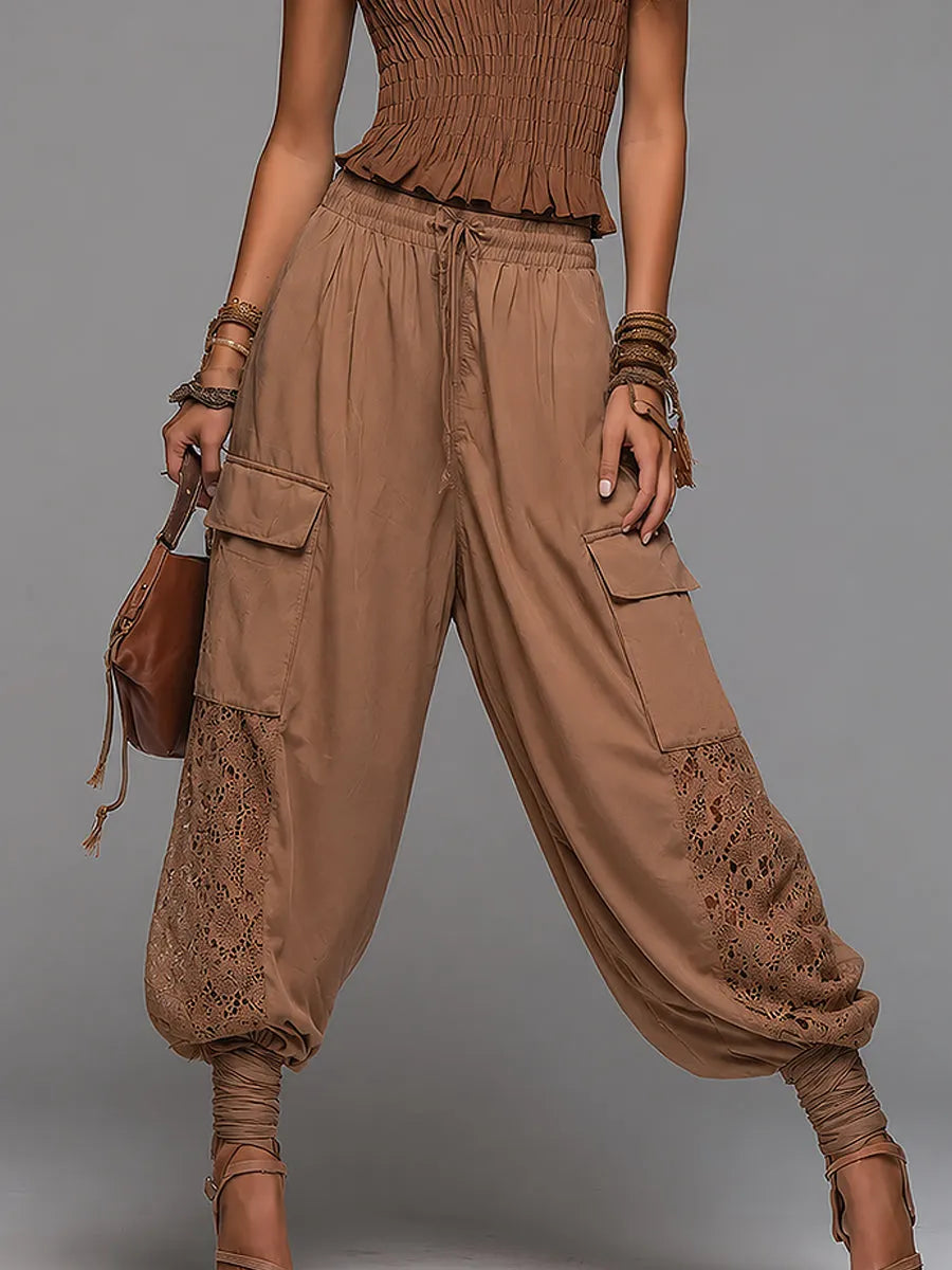 Boho Pants in lace, Unbeatable Price
