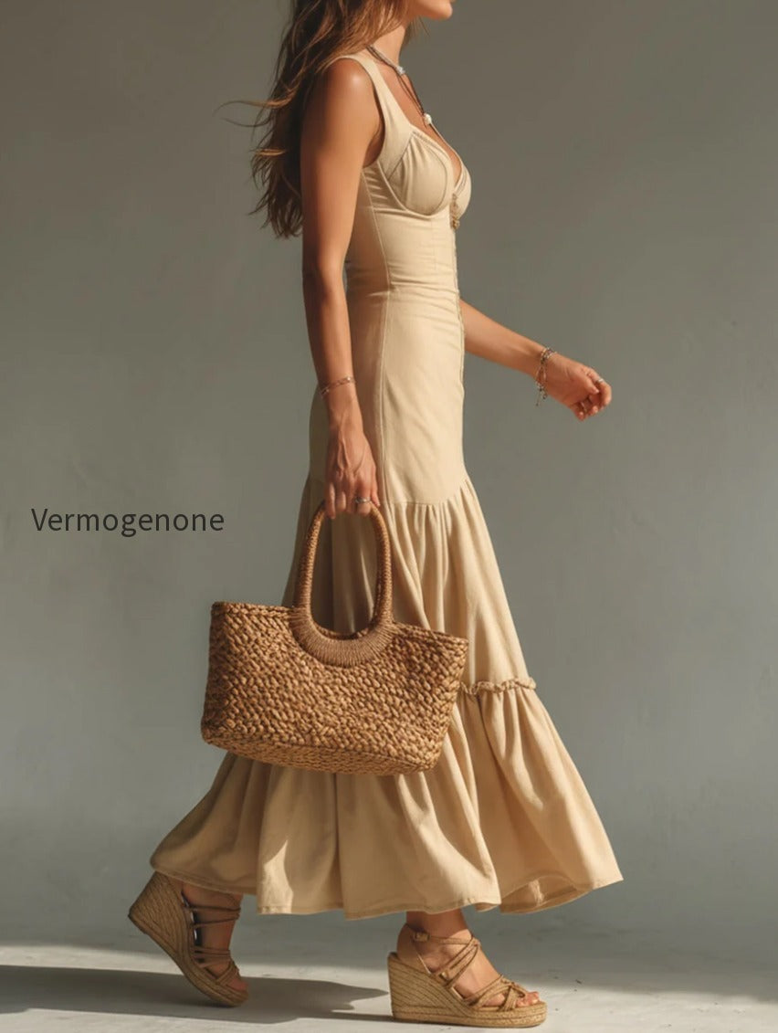 vintage-style-maxi-dress-with-ruffled-hem