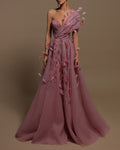 Evening Gown Beaded Maxi Dress